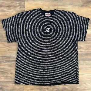 ComputerGear National Pi Day 3.14 All Over Print Graphic Tee XL